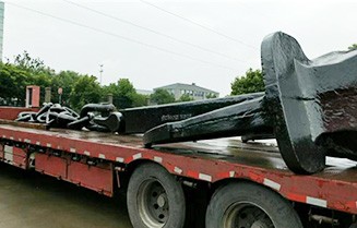 北京猎鹰集团2023年3月5日21吨波尔锚一只带船检证书发货到天津港口