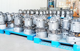 北京猎鹰集团日式鬼头葫芦200台组装中